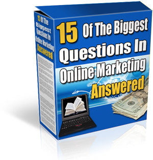 15 Of the Biggest Questions in Online Marketing