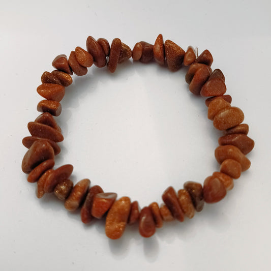 Goldstone Natural Stone Stretch Bracelet