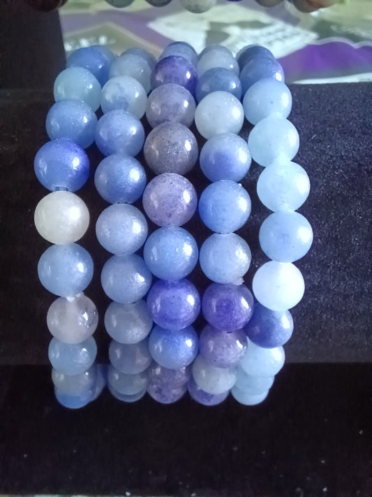 Blue Aventurine Natural Stone Stretch Bracelet