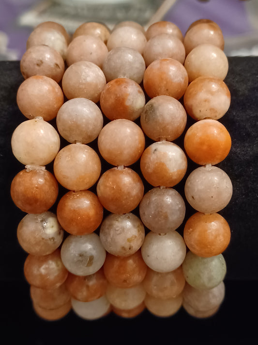 Sunstone Natural Stone Stretch Bracelet