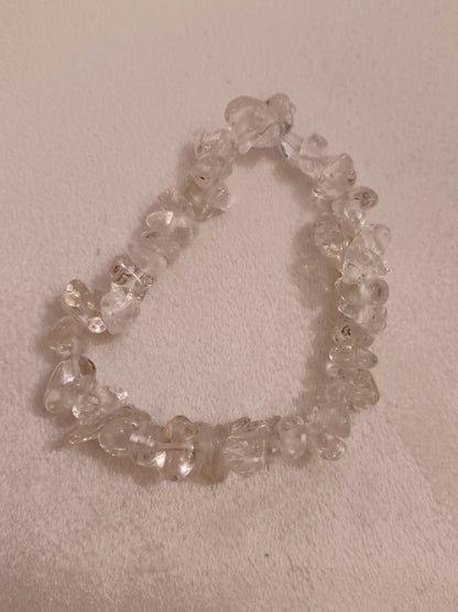 Quartz Crystal Natural Stone Stretch Bracelet