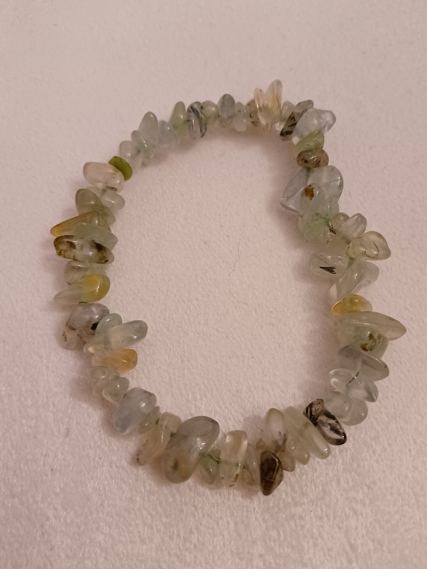 Prehnite Natural Stone Stretch Bracelet