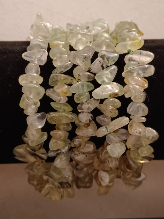 Prehnite Natural Stone Stretch Bracelet