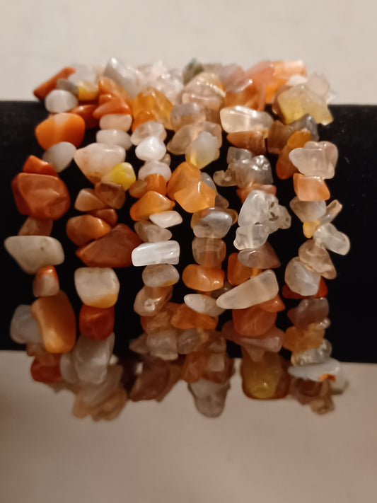 Agate Natural Stone Stretch Bracelet