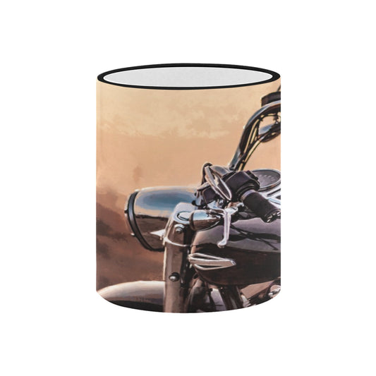 Motorcycle Sunset 11oz Mug