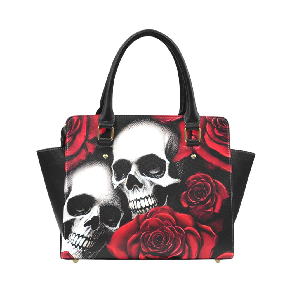 Skulls & Roses Classic Shoulder Handbag