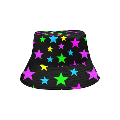 Neon Stars Summer Bucket Hat