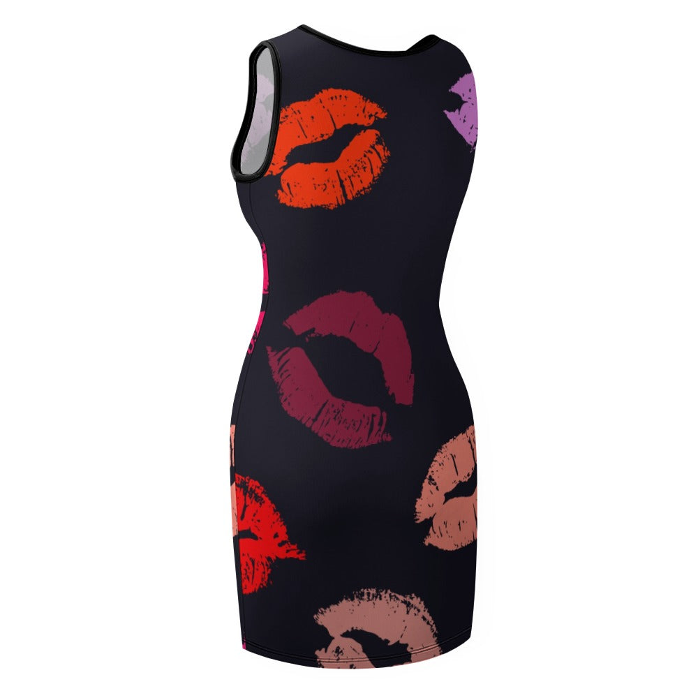 Lipstick Slim Fit Sleeveless Tank Dress