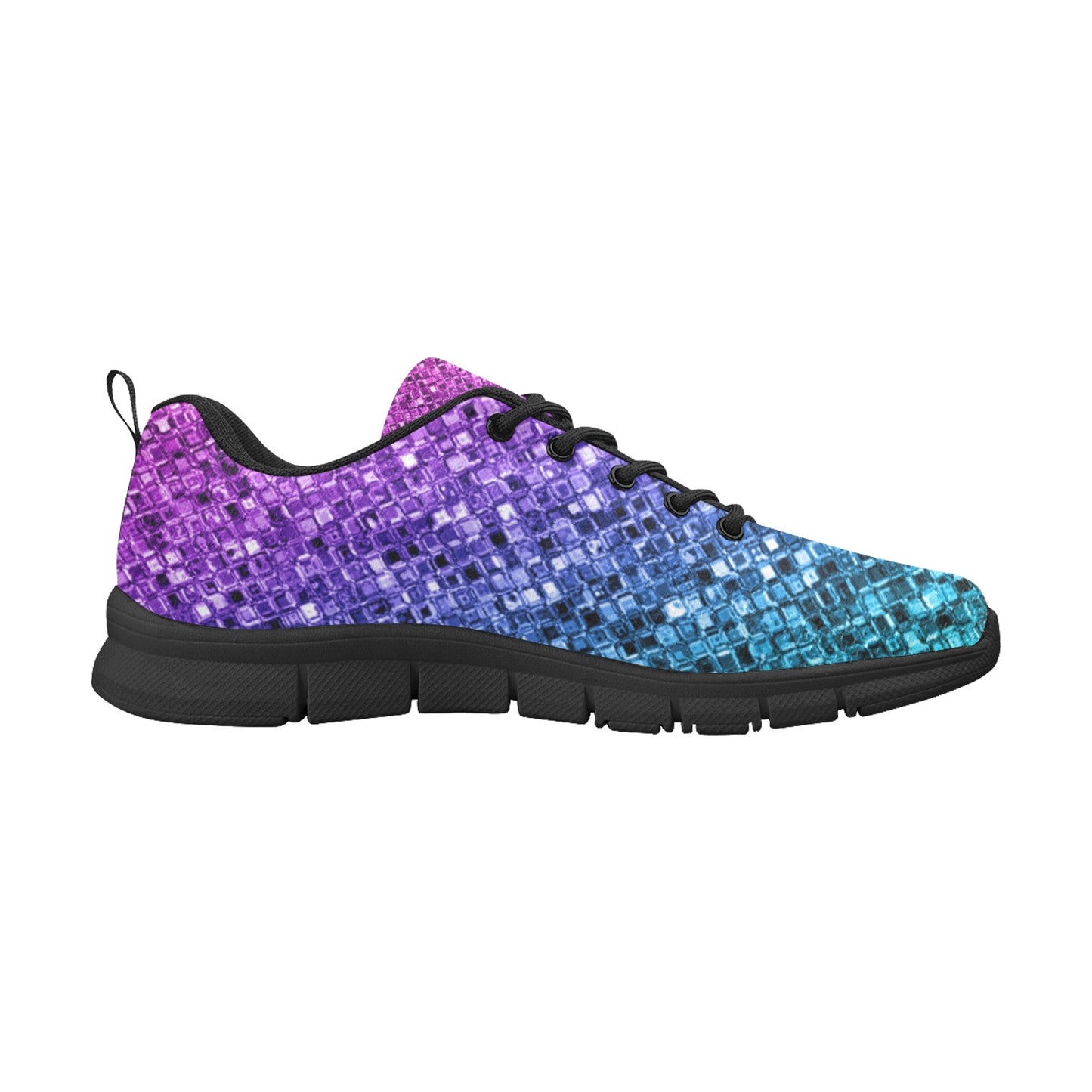 Women's Breathable Purple Sparkle Sneakers