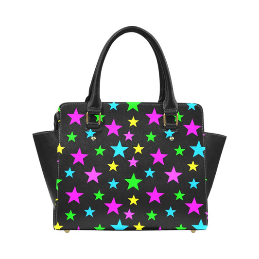 Neon Stars Classic Shoulder Handbag