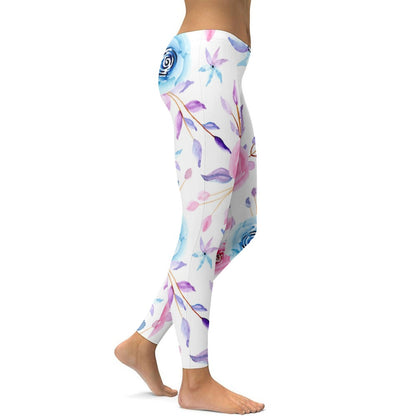 Floral Soft Ladies Tight Yoga Pants