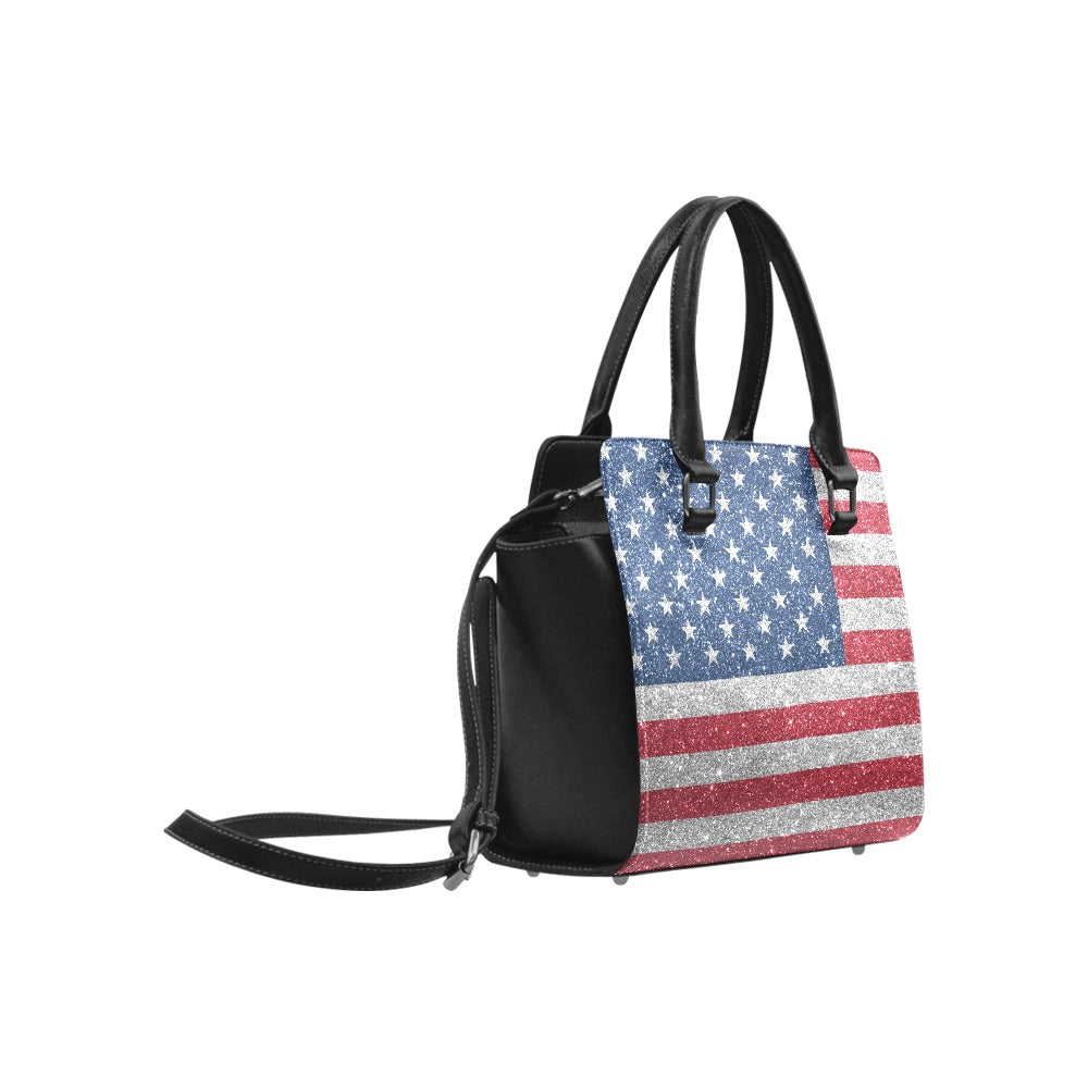 US Flag Classic Shoulder Handbag