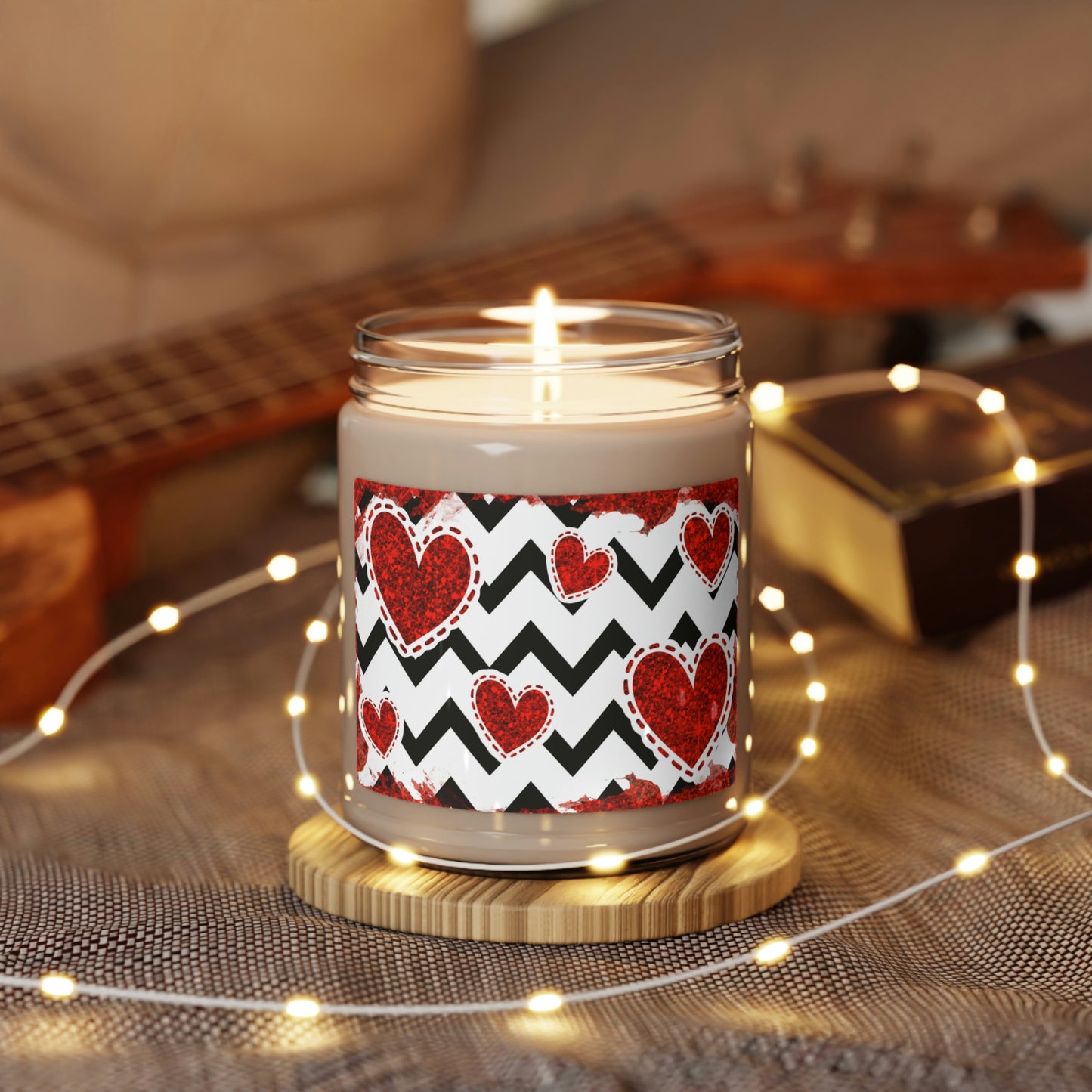 Valentine's Hearts Scented Soy Candle 9oz