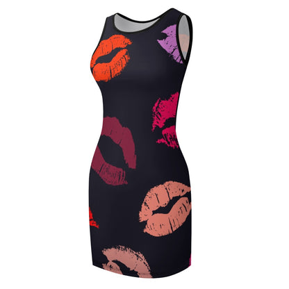 Lipstick Slim Fit Sleeveless Tank Dress