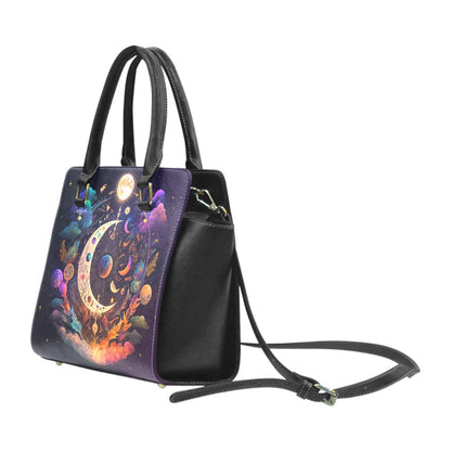 Celestial Sun Moon Classic Shoulder Handbag
