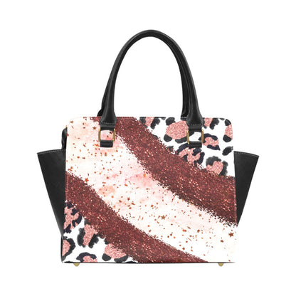 Pink Leopard Classic Shoulder Handbag