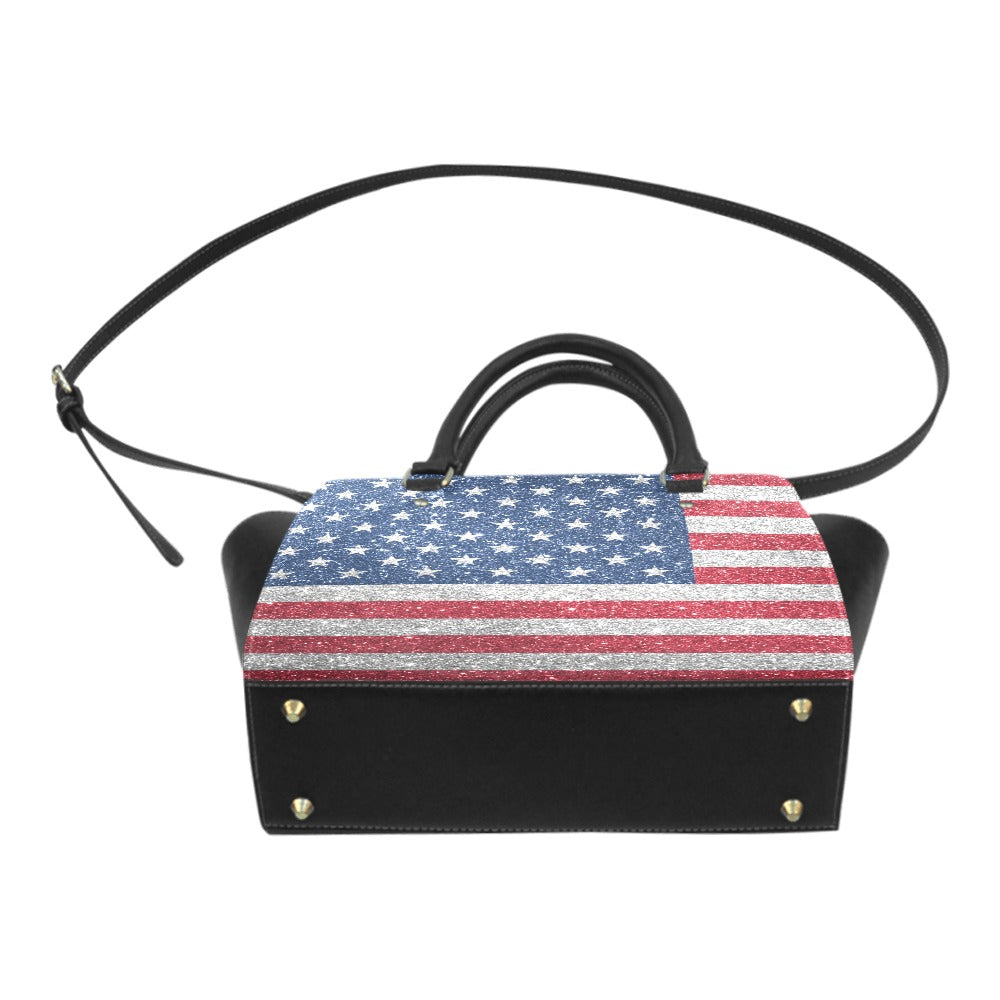 US Flag Classic Shoulder Handbag