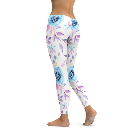 Floral Soft Ladies Tight Yoga Pants