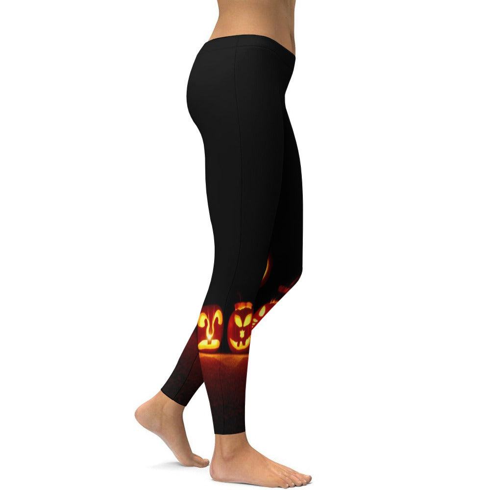 Pumpkin Soft Ladies Tight Yoga Pants