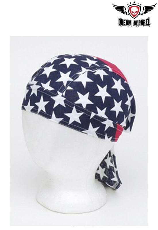 Cotton Skull Cap W/ USA Stars and Stripes 12pcs/pack