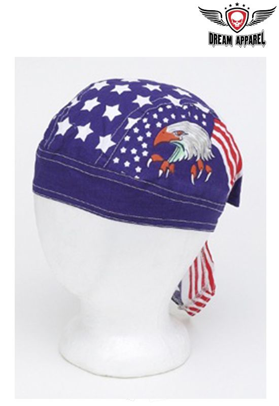 Cotton Skull Cap with Eagle, Stars & Stripes 12pcs/pack