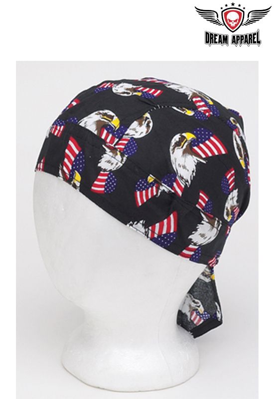 American Flag and Eagle Cotton Skull Cap 12pcs/pack