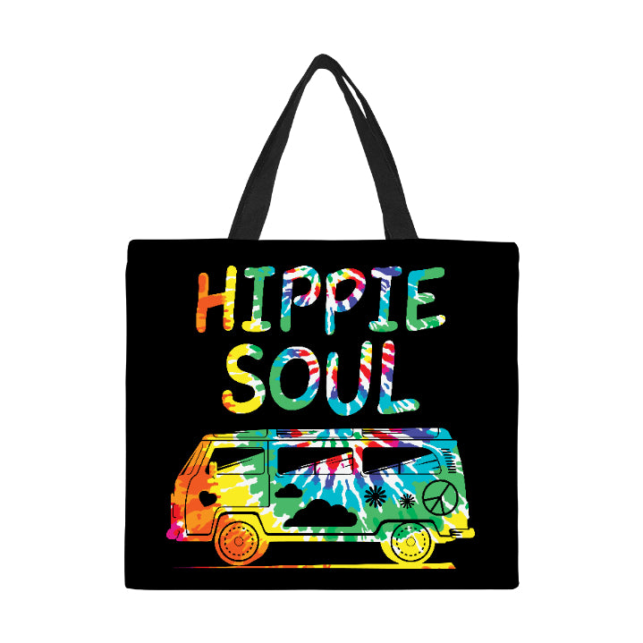 Hippie Soul Van Canvas Tote Bag Large
