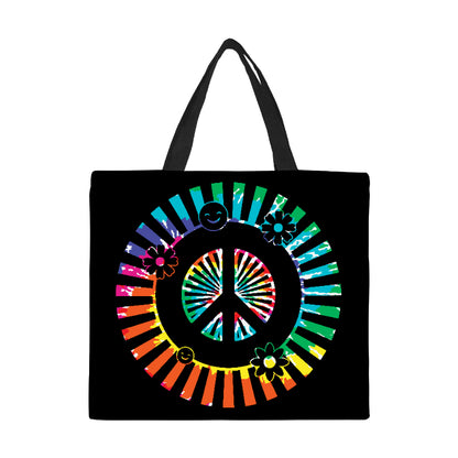 Peace Canvas Tote Bag Large