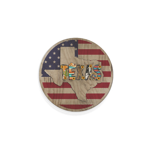 Texas Flag Round Coaster