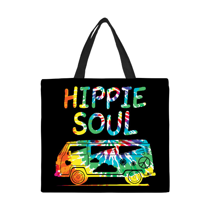 Hippie Soul Van Canvas Tote Bag Large
