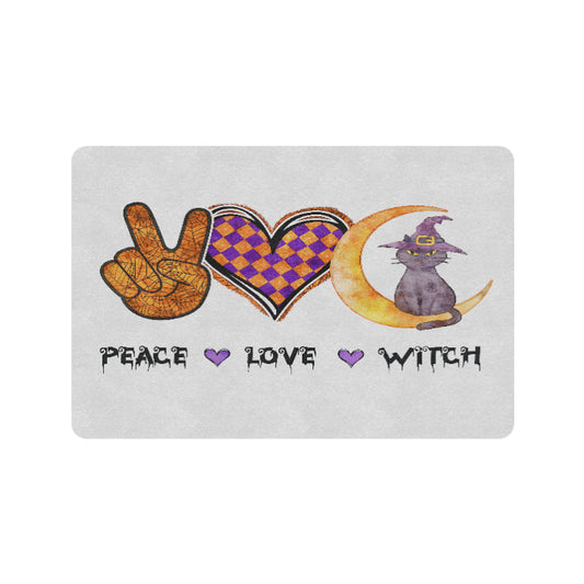 Peace Love Witch Doormat 24" x 15.7"