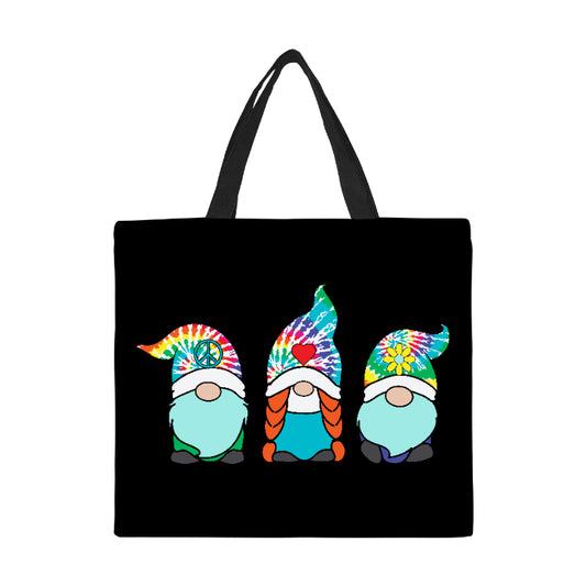 Hippie Gnomes Canvas Tote Bag/Large