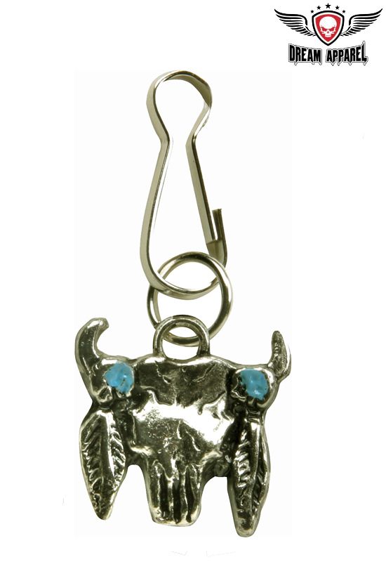 Steer Skull Zipper Puller