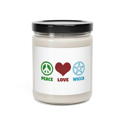 Peace Love Wicca Scented Soy Candle 9oz