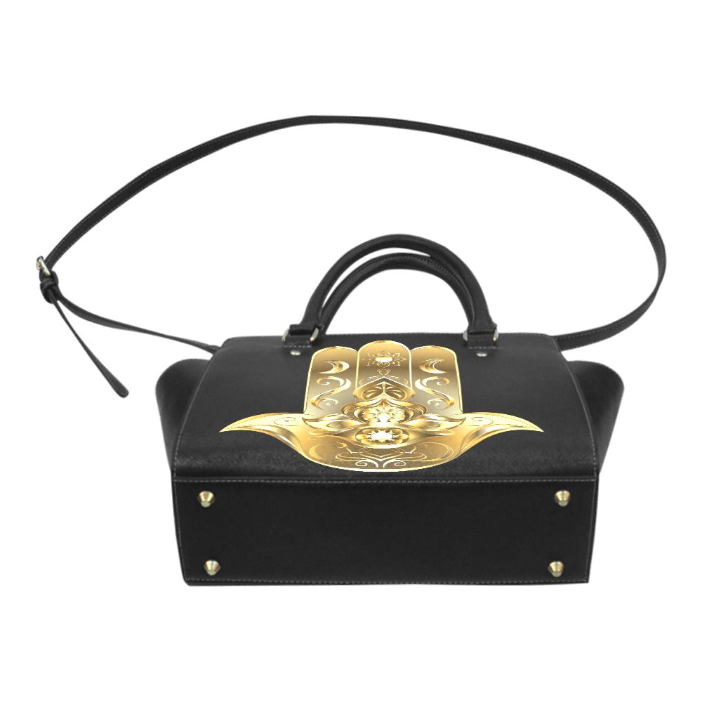 Gold Hamsa Classic Shoulder Handbag