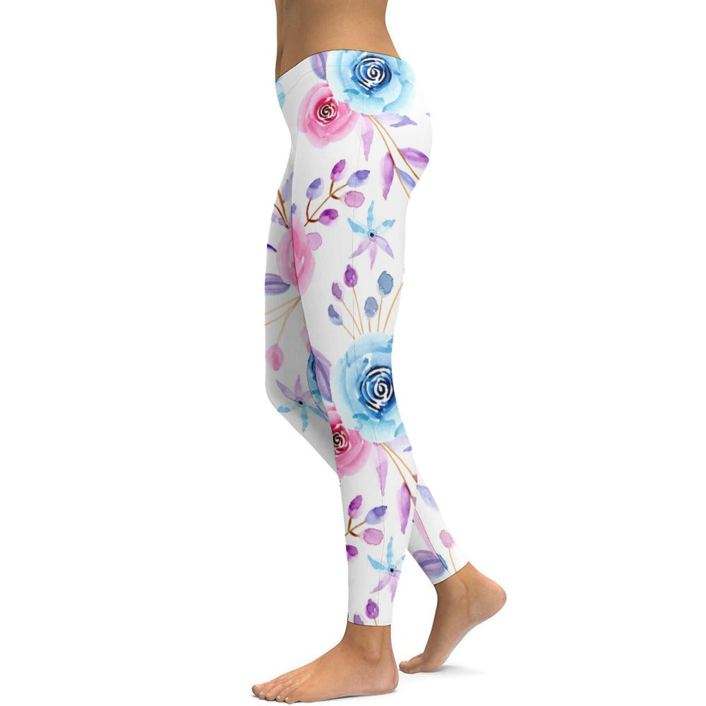 Floral Soft Ladies Tight Yoga Pants