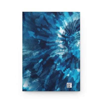 Blue Tie Dye Hardcover Journal Matte