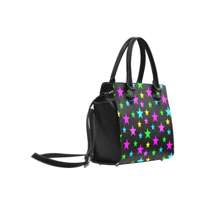 Neon Stars Classic Shoulder Handbag