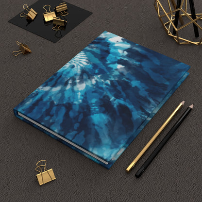 Blue Tie Dye Hardcover Journal Matte