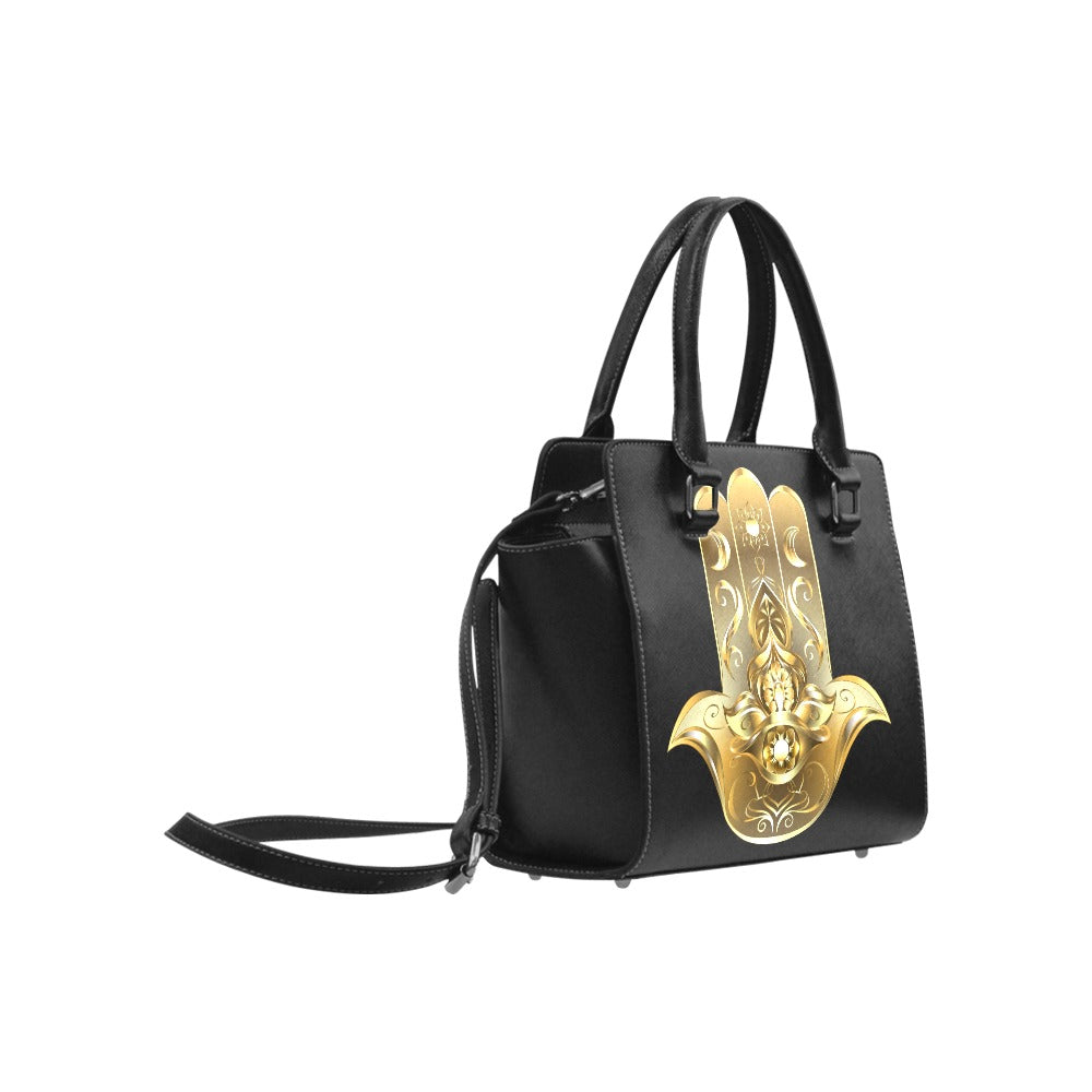 Gold Hamsa Classic Shoulder Handbag