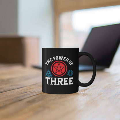 The Power of Three 11oz Black Mug