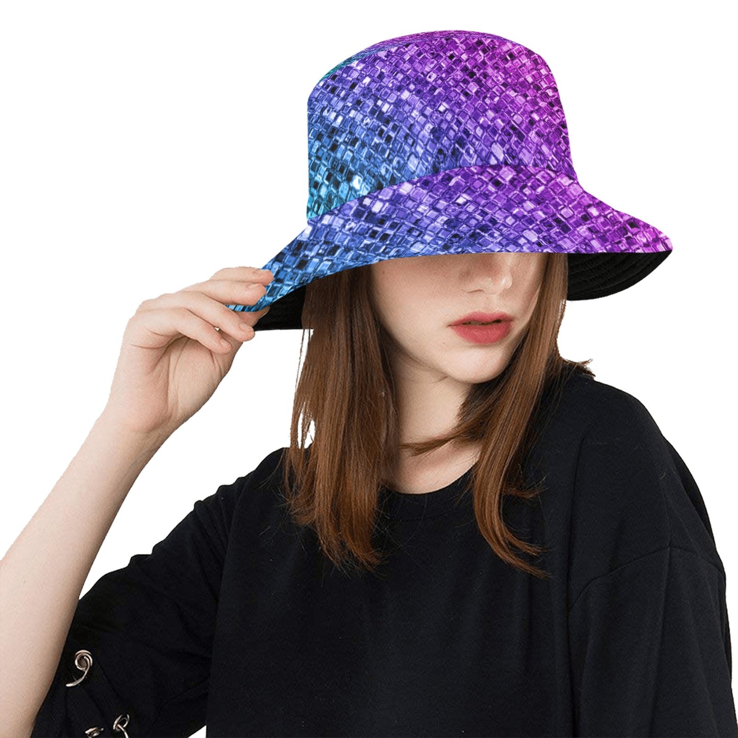 Purple Sparkles Summer Bucket Hat