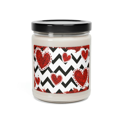 Valentine's Hearts Scented Soy Candle 9oz