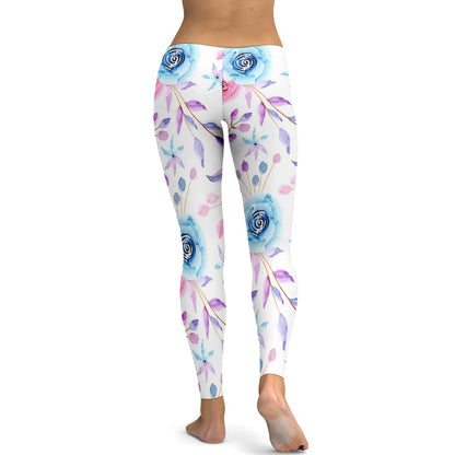 Floral Soft Ladies Tight Yoga Pants