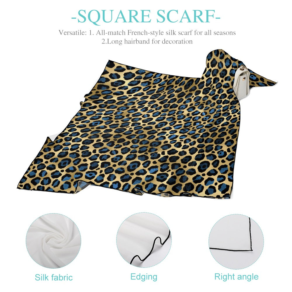 Leopard Soft & Shiny Silk Scarves